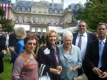 4th of July 2007, Garden Party at the American Embassy in Paris.